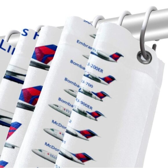 Delta Airlines Fleet Shower Curtsin - Picture 5 of 5